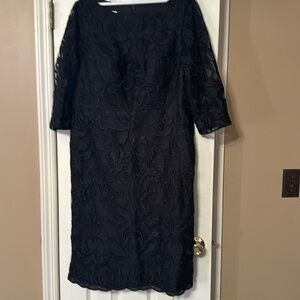 JJ house black laced mother of the bride/groom dress. Worn once.